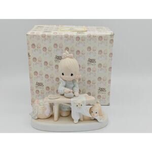 Precious Moments Press On Figurine Enesco E-9265 Jonathan David 1982